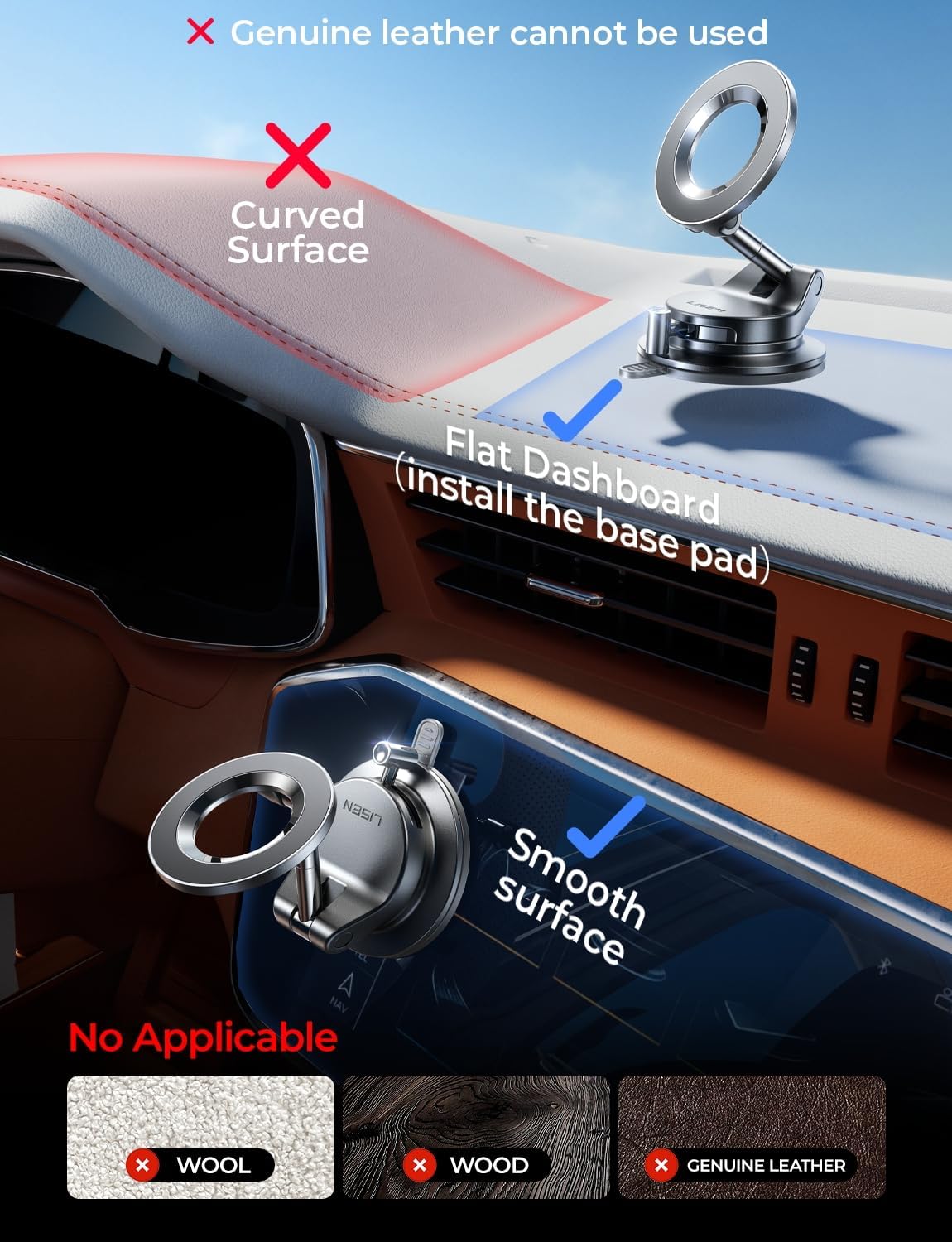 Magnetic Car Phone Mount by Havvibe 📱🚘