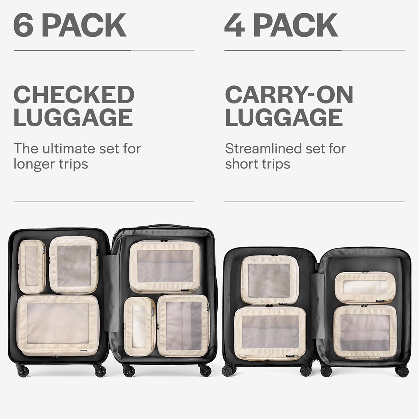 Travel Compression Packing Cubes by Havvibe ✈️🧳