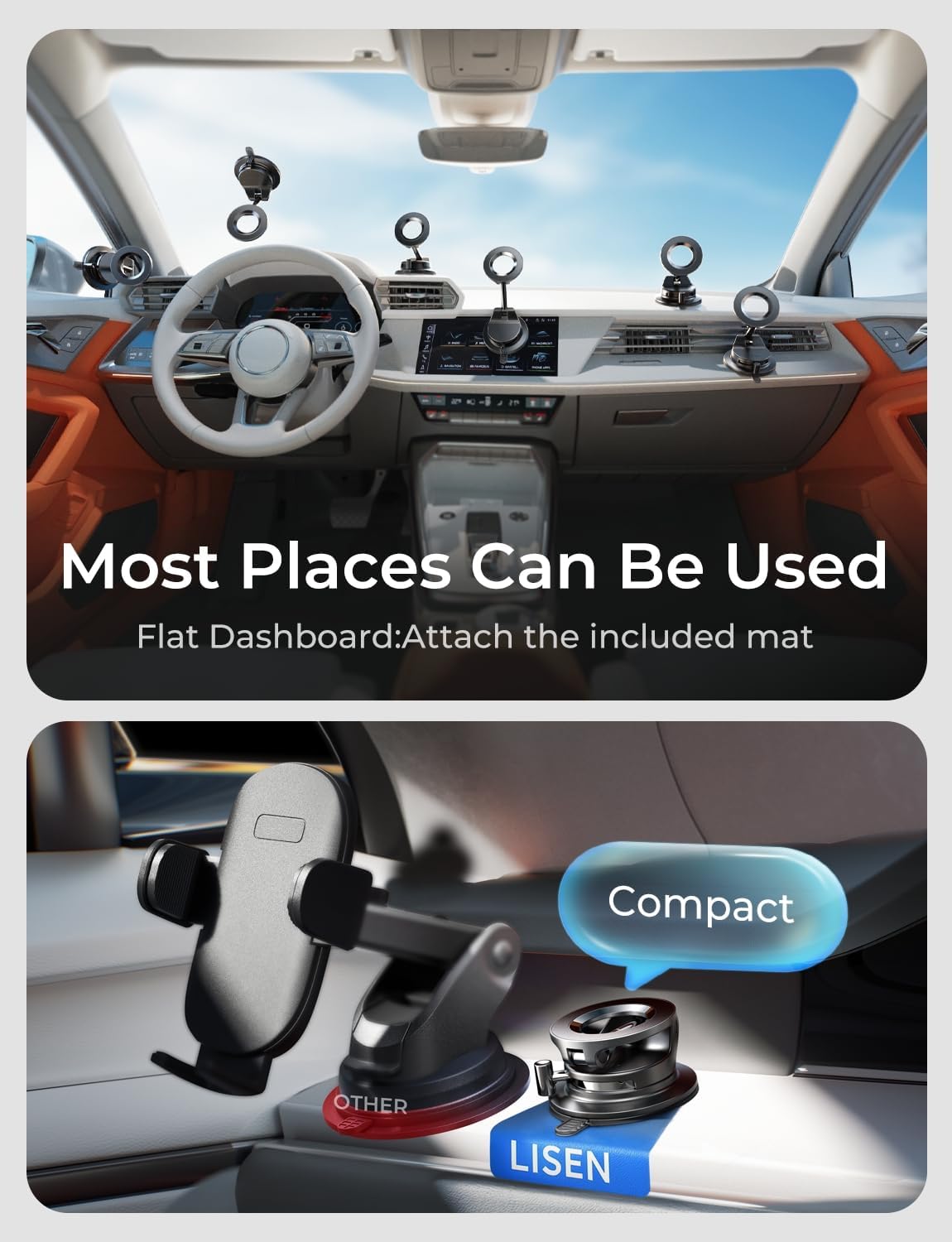 Magnetic Car Phone Mount by Havvibe 📱🚘