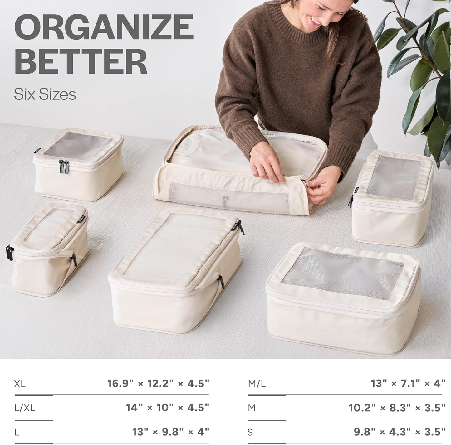 Travel Compression Packing Cubes by Havvibe ✈️🧳