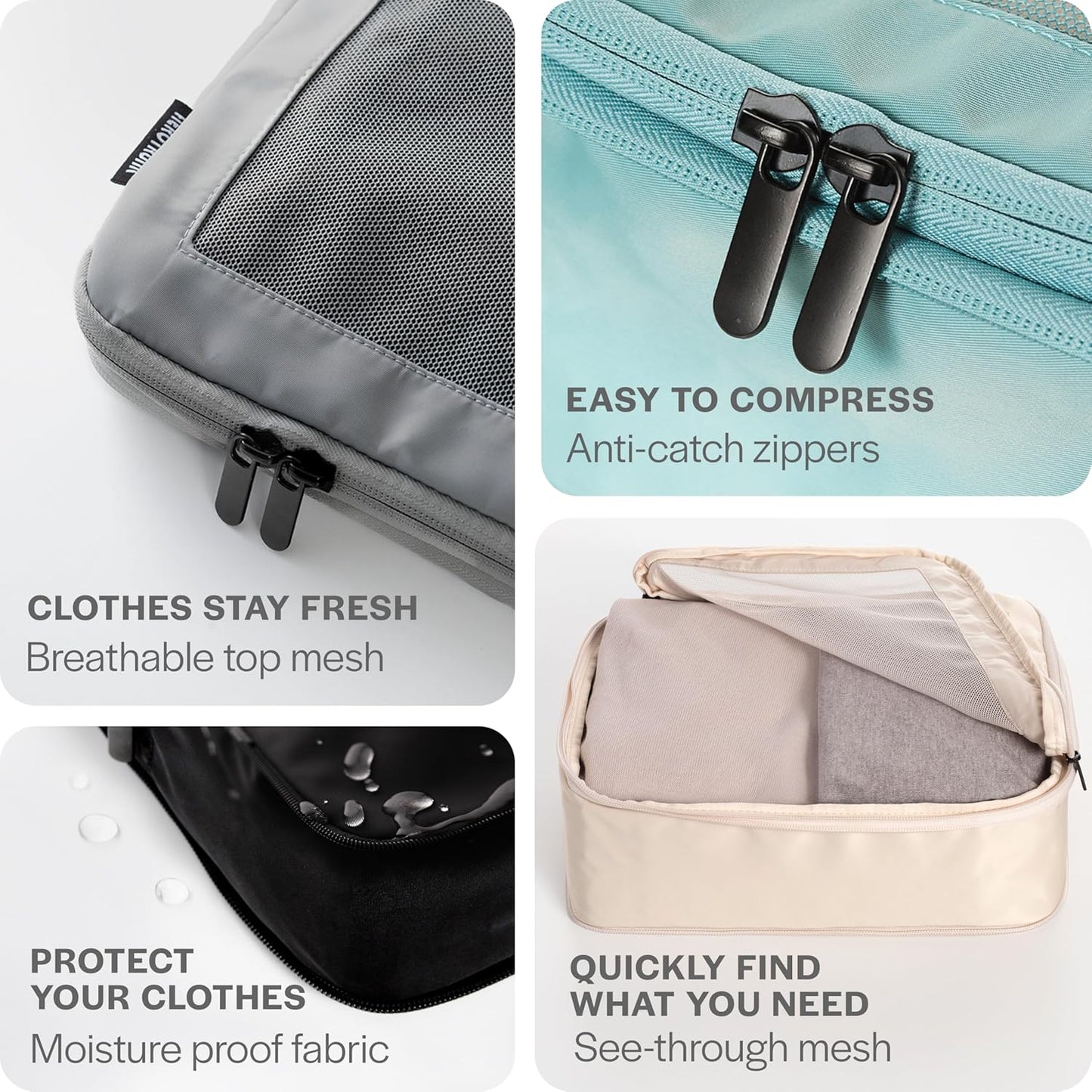 Travel Compression Packing Cubes by Havvibe ✈️🧳