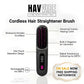 Rechargeable Straightening Brush Cordless by Havvibe