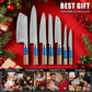 7-Piece Damascus Kitchen Knife Set – Professional, Ultra-Sharp & Rust-Resistant Knives by Havvibe