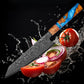 8" Japanese Kiritsuke Chef Knife – Handcrafted High-Carbon Damascus Steel Kitchen Knife by Havvibe