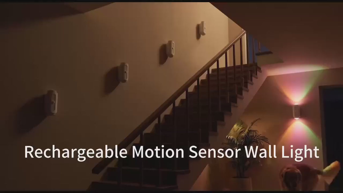 Rechargeable Motion Sensor Night Light – 7-Color LED
