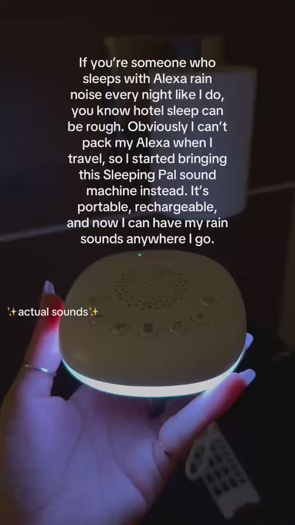 Portable Baby Sound Machine & Night Light | 24 Soothing Sounds, USB-C Rechargeable, & Auto-Off Timer for Peaceful Sleep by Havvibe